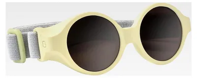Produktbild von Baby-Sonnenbrille 0-9 Monate – 100% UV-Schutz CAT 4, Seitenschutz, Hoher Tragekomfort, Verstellbares Elastikband – Farbe Zitronenlimonade