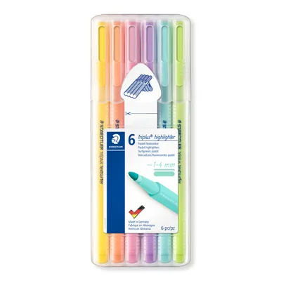 Zdjęcie produktu dla STAEDTLER Textmarker triplus pastel 6St Box