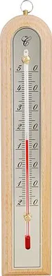 Image de Thermometre Strend Pro TMM-050 Spa, extérieur, pour fenetre, 260x50x18 mm, en bois