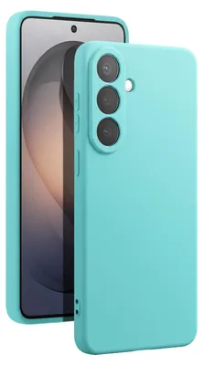 Obrázek produktu pro Pouzdro Avizar pro telefon Galaxy S26, vyrobené z měkkého silikonu s povrchem Soft-Touch a vnitřní podšívkou z mikrovlákna, barva: tyrkysová