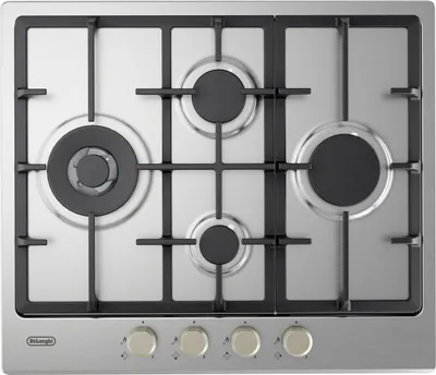 Immagine prodotto di De Longhi YLG 60 RFX piano cottura Acciaio inox Da incasso 60 cm Gas 4 Fornelli