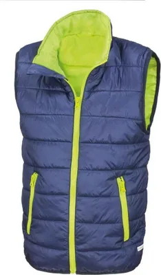 Produktbild von Result Core - Weste Wattiert für Kinder PC6899 (98) (Marineblau/Limone)