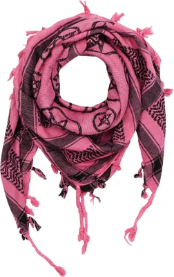 Produktbild von Kufiya – Rosa Pentagramm – Schwarz – Shemagh – Arafat-Tuch