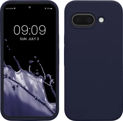 Produktbild von kwmobile Handyhülle für Google Pixel 9a Hülle, für Pixel 9a Case - Hülle Silikon - kabelloses Laden - Deep Ocean