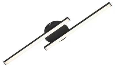 Produktbild von LED Deckenleuchte Deckenlampe 2-flammig 12 W Schwarz 3000K Metall Briloner