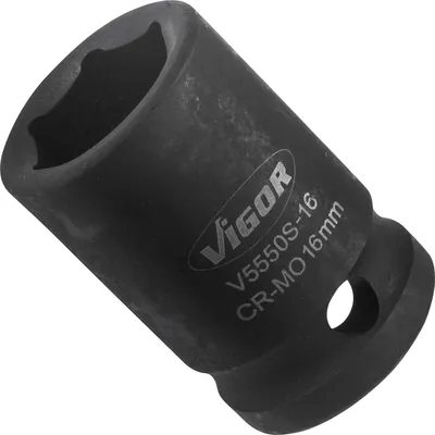 Produktbild von Vigor V5550S-16, Buchse, 1/2", Metrisch, 1 Kopf/Köpfe, 16 mm, Matt