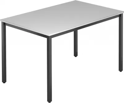 Produktbild von DORAN DQ12 D - Grau 120 x 80 mit Vierkant-Rohr/Schwarz