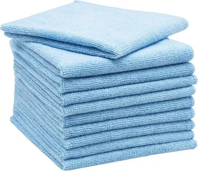 Produktbild von Famanu Mikrofasertücher Set 10 Stück - Blau, 32x32 cm, 270 g/m²