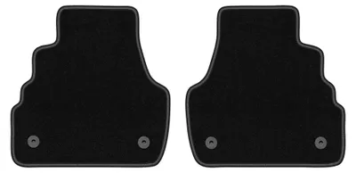 Image de Tapis arrière en moquette pour Audi A6 C5 FL 2001-2004 (berline/break) – 2 pièces, noirs, sur mesure – Wielganizator LUX