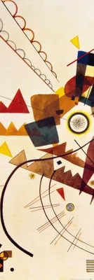 Zdjęcie produktu dla Obraz drukowany Wassily Kandinsky - Ringsum, 1924 (158 x 53 cm)