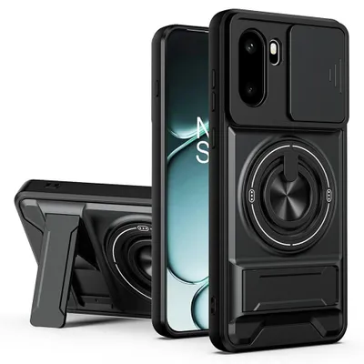 Produktbild von Handy Hülle Camshield für OnePlus 15R 5G Ringhalter Kickstand Armor Case Schwarz