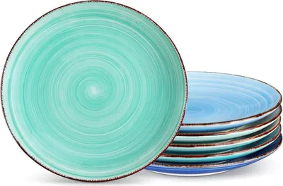Obrázek produktu pro vancasso BONITA jídelní talíř kameninová sada pro 6 osob 21,5 cm talíř myčka nádobí mikrovlnná trouba