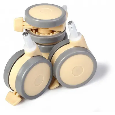 Produktbild von Yappy Kids Türschutzgitter Satz mit 4 beigen Rollen