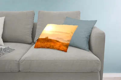 Produktbild von MuchoWow® Zierkissen Sofakissen Wohnzimmer Dekokissen 60x40 cm Sonnenaufgang in einem Naturschutzgebiet - Kopfkissen - Polster mit Foto