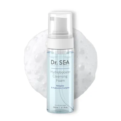 Produktbild von DR. SEA Hydro-Booster Reinigungsschaum mit Hyaluronsäure und NEOGLOW® – Gesichtsreiniger für alle Hauttypen, 150 ml
