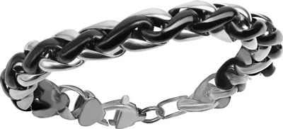 Produktbild von V Armband Edelstahl 23cm schwarz 344060179-23-1