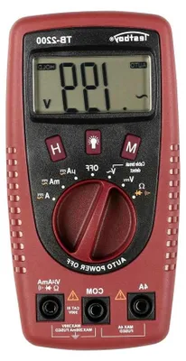 Productafbeelding van Digitale Multimeter - Testapparaat - Elektrische Installatie - Met Kabelbreuk Detector - CAT III 300V - Rood Zwart