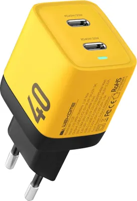 Immagine prodotto di WEKOME Mains charger 2xUSB-C Super Fast Charger GaN