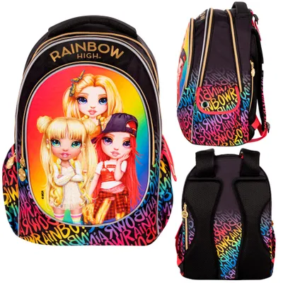 Zdjęcie produktu dla Tornister Trzykomorowy Rainbow High Golden Astra
