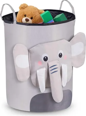 Immagine prodotto di Cesto portagiochi Nukido - Elefante Grigio