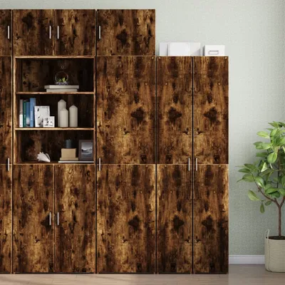 Produktbild von Möbel Hochschrank Schmal Räuchereiche 50x42,5x225 cm Holzwerkstoff - Kommoden 3281305