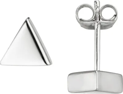 Produktbild von JOBO Ohrstecker dreieckig 925 Sterling Silber Ohrringe Silberohrstecker Dreieck