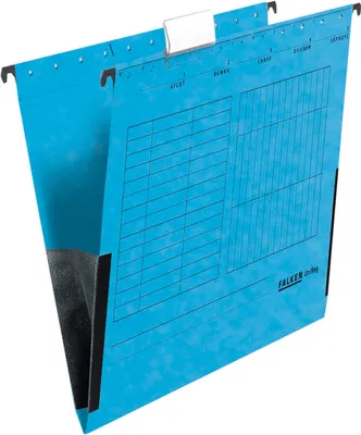 Produktbild von Falken Hängetasche 80002561 A4 Leinenfrösche blau
