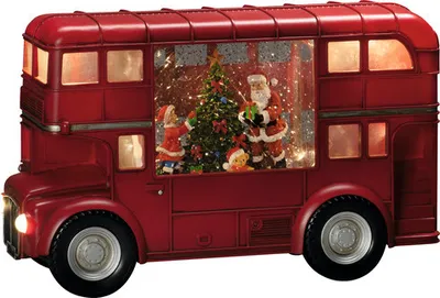 Immagine prodotto di Lanterna ad acqua a LED Babbo Natale Konstsmide luce colore bianco caldo a batteria