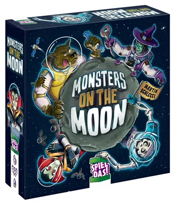 Produktbild von Spiel DAS!, Monsters on the Moon, Familienspiel ab 8 Jahre, spannendes Kartenspi
