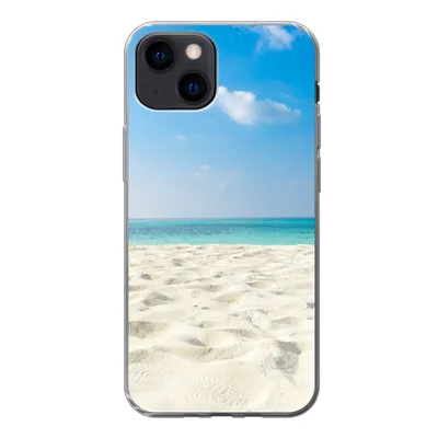 Produktbild von MuchoWow® Handyhülle Schutzhülle Hülle für iPhone 13 mini Tropisch - Strand - Meer Silikon Softcase Handy Hülle - Softcase