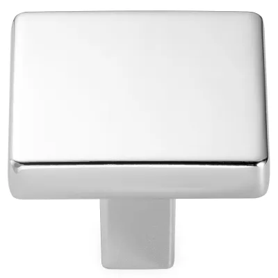 Immagine prodotto di Pulsante quadrato, cromato, 31 mm, adatto per cucine e camere da letto
