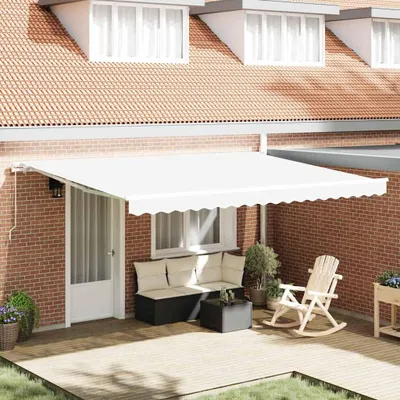 Zdjęcie produktu dla Maison Exclusive – markiza wysuwana, biała, 450 x 350 x 165 cm