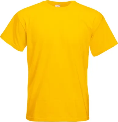 Produktbild von Fruit Of The Loom Herren Super Premium Kurzarm T-Shirt BC333 (3XL) (Sonnenblumengelb)
