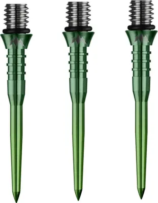Image de Pointes métalliques - Titan Pro - Cannelé - Vert - 30 mm
