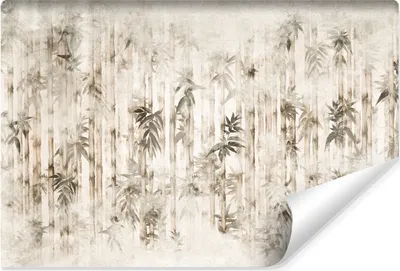 Produktbild von Muralo Vlies Fototapete Für Wohnzimmer BAMBUS Blätter Pflanzen Beton Vintage Br. 368cm x Hö. 254cm