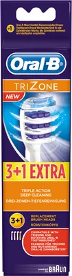 Produktbild von Braun Oral-B Trizone 3er+1 Aufsteckbürsten/Aufsätze