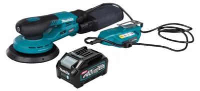 Obrázek produktu pro Makita BO 002 CGM1 Akumulátorová orbitální bruska 40 V max. 150 mm 5,0 mm zdvihu Bezkartáčová + 1x akumulátor 4,0 Ah - bez nabíječky