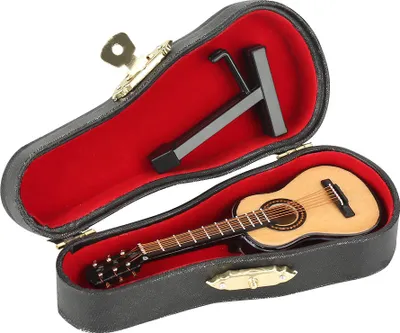 Produktbild von Gitarrenmodell-Nachbildung, schönes Holzmodell, Bürotisch, Heimschreibtisch für