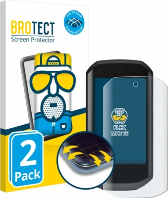 Produktbild von 2x BROTECT Fullscreen Schutzfolie für Garmin Edge 1050 Displayschutz Folie Fullcover Matt Entspiegelungsfolie