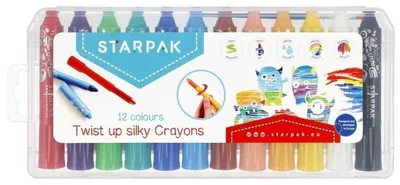 Obrázek produktu pro Pastele olejne wykręcane 12 kolorów STARPAK