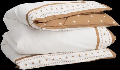 Produktbild von GANT Stars Bettdeckenbezug einzeln Farbe WARM KHAKI Größe 135x200cm