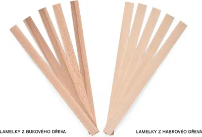 Obrázek produktu pro Metrie | Lamely na tvoření, habrové dřevo, 3,2 x 16 x 258 mm, 500 ks