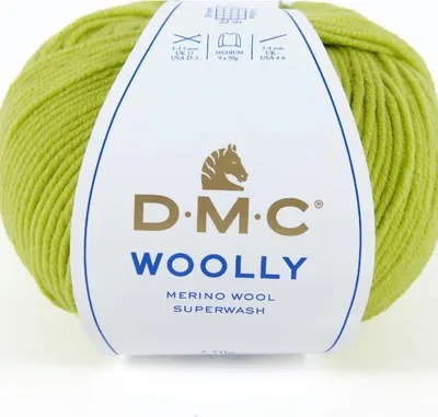 Produktbild von DMC-Wolle „Woolly“ aus Wolle – 100 % australische Wolle, 488 (Farbe 84)