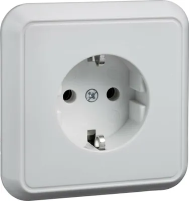 Produktbild von ELSO Fashion Schuko Voll 205024 reinweiss