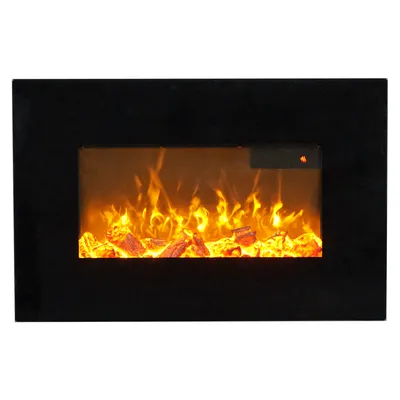 Produktbild von Sureflame WM-9334 Elektrischer Wandkamin mit Fernbedienung in Schwarz, 26 Zoll