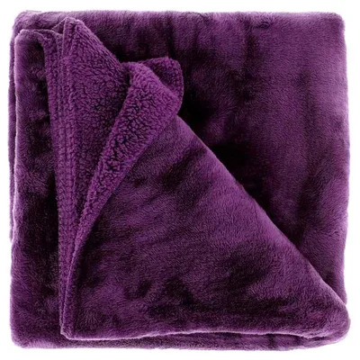Produktbild von Unique Living – Plaid Torvah – 150 x 200 cm – Dunkelviolett