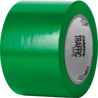 Produktbild von Ampere Traffic Tape Standard 0,15 mm Dicke 75mm x 33m Grün, 3495880260083