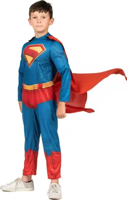 Produktbild von Superman Deluxe Kostüm für Kinder - 116/128 (7-8 Jahre)