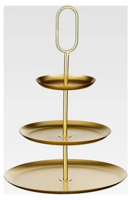 Produktbild von Etagere mit 3 Etagen – L 38 x B 38 x H 55 cm – Metall – Dóre