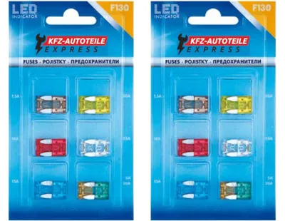 Mini-Sicherungen LED 5-30 A, 24 Stück, 32 V